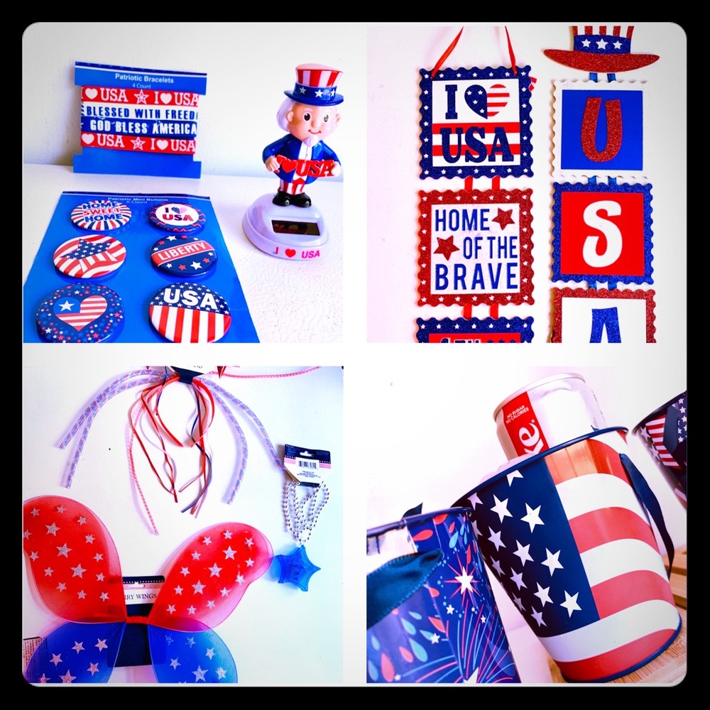 Lot of patriotic decor
